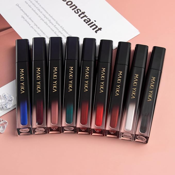 MAKI YIKA Red Lipstick Matte Liquid for Women Color Stay Long Lasting Lipsticks
