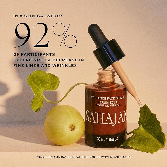 Sahajan Radiance Vitamin C Brightening Face Serum, 1 fl oz