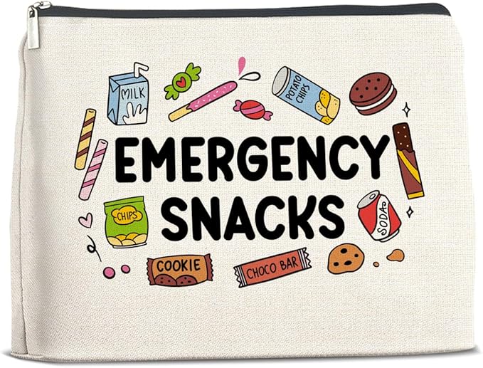 UPNEGE Snack Bag Gifts for Women Snack Lover Makeup Bag