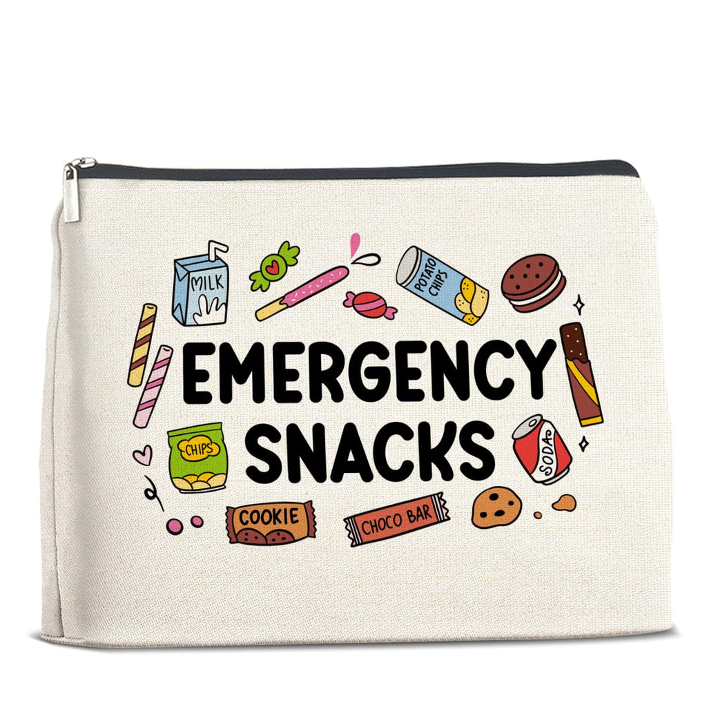 UPNEGE Snack Bag Gifts for Women Snack Lover Makeup Bag