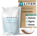 INFUSÉ 12-Pack 1 Liter Conditioner Refill Bags for Hotel Soap Dispensers