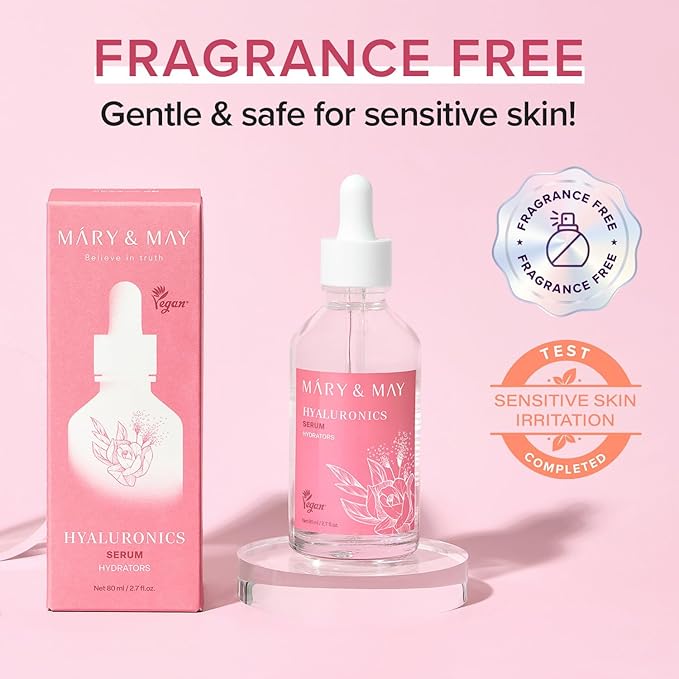 Mary&May Hyaluronic Acid Serum, 6 Types HA, 2.71 fl.oz