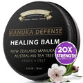 BALM OF GILEAD Tea Tree Balm - 2 fl oz Foot Cream with Tea Tree and Manuka Oil - Intensive Moisture for Dry, Sensitive & Irritated Skin - Pure Balm That Softens and Nourishes Skin