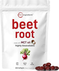 Micro Ingredients Beet Root Extract, 360 Softgels with MCT Oil | Natural Beet Root Source | Beetroot Supplements | Non-GMO