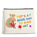 UPNEGE Art Teacher Makeup Bag - Art Lover Gifts for Women Artist & Teacher, Cosmetic Bag With Zipper Makeup Pouch