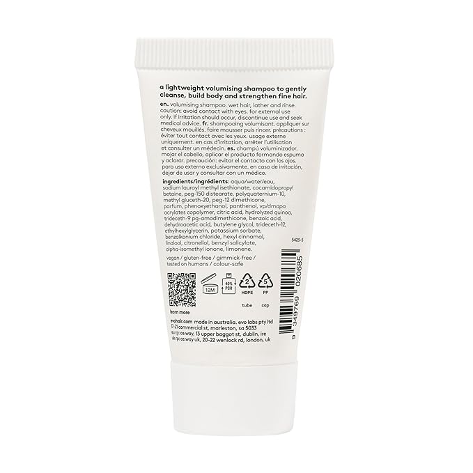 Evo Volumizing Introduction Set - Sulfate-Free Shampoo, Conditioner, Root Spray & Styling Lotion For Fine Hair - Travel Size