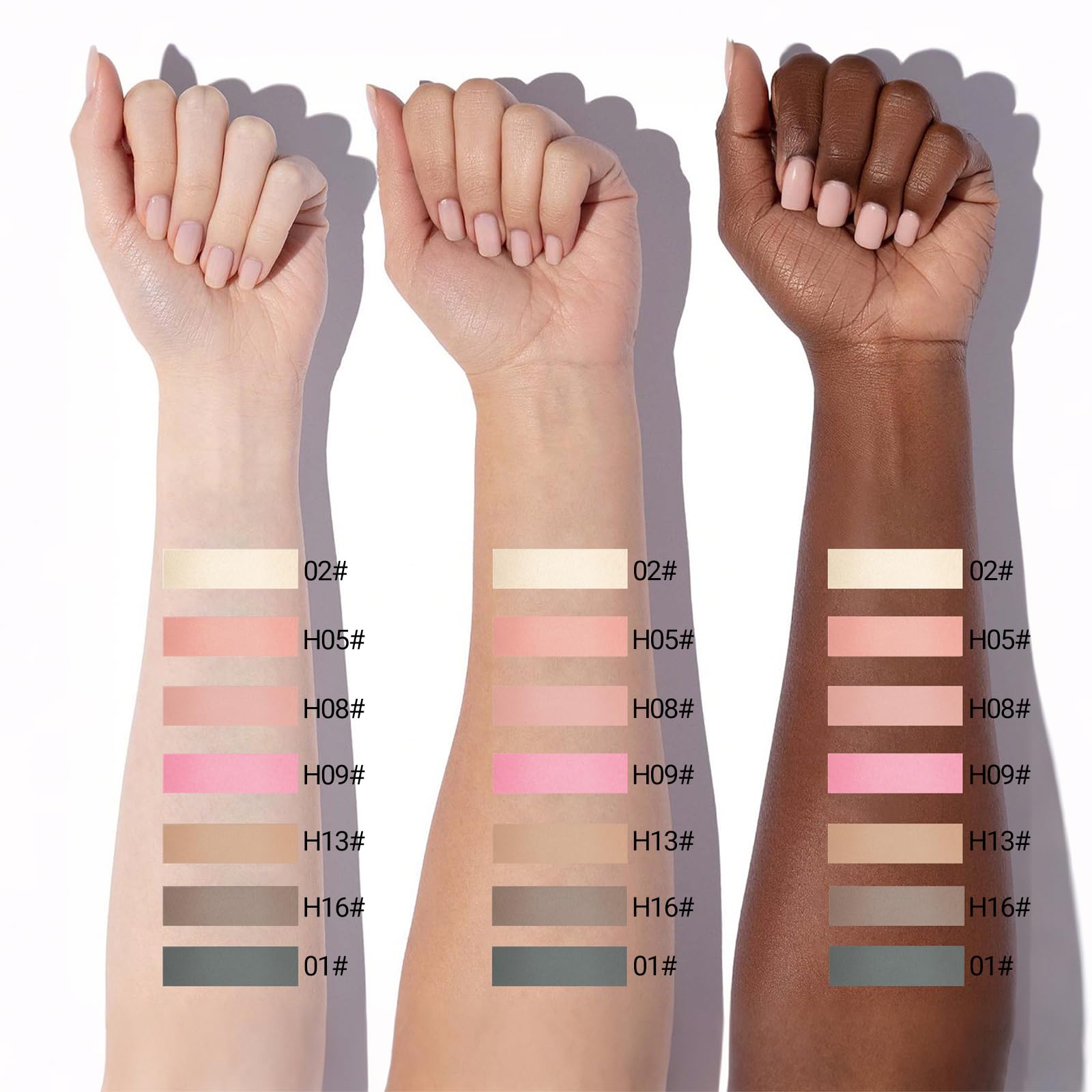 Erinde Single Matte Eyeshadow Palette, Velvet Eye Shadow Compact Powder Natural Makeup, Long-Lasting Eye Makeup, Ultra-Blendable, Pigmented Color, Vegan Formula, H08 Pale Mauve