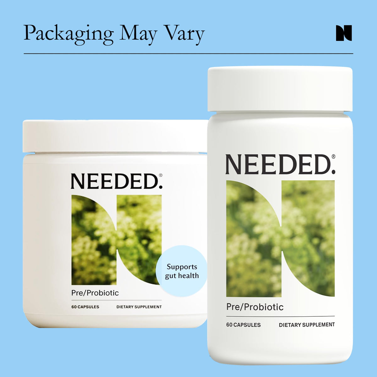 Needed. Prenatal Prebiotic & Probiotic, Expertly-Formulated, 60 Capsules