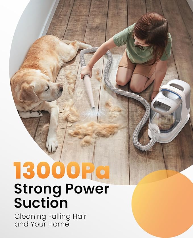 oneisall Dog Grooming Vacuum Kits with Clipper