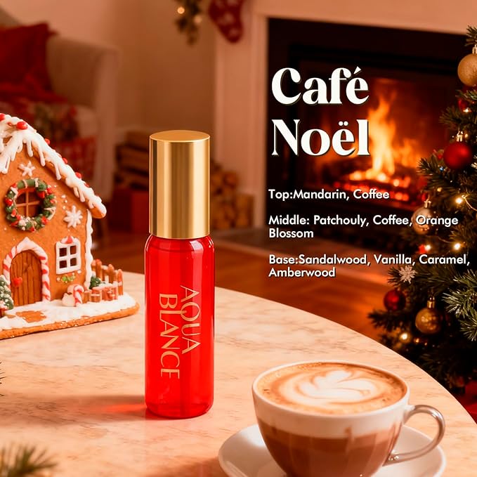 AQUA BLANCE Body Spray for Women, Each 2.1 fl oz/60ml, Travel Size Womens Fragrance Mist, Three Scents - Soft December, Iced Bloom, Café Noël
