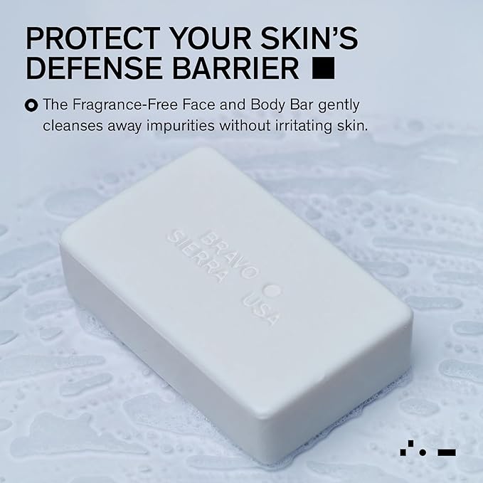 Bravo Sierra Face & Body Bar Soap for Women & Men - Moisturizing Bath Soap