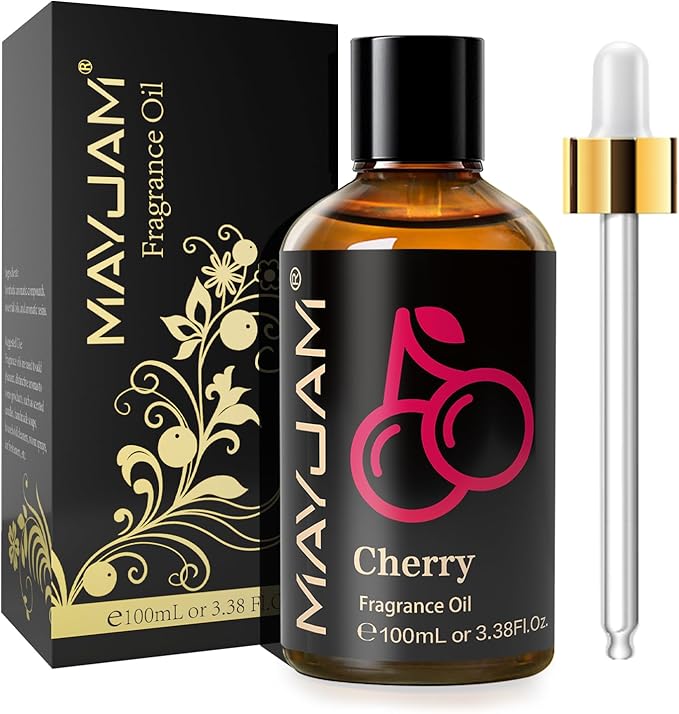 MAYJAM Cherry Fragrance Oil for Diffusers for Home, 3.38FL.OZ