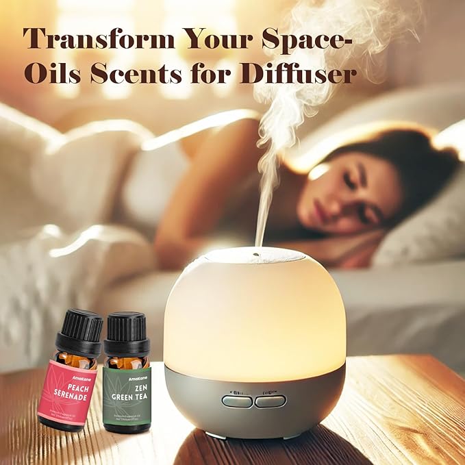 AmaKane Home Fragrance Oils Set, Essential Oils for Diffusers for Home, Fragrance Oil for Candle Making, Soap Making Scents, Diffuser Oil Scents 6x10ml