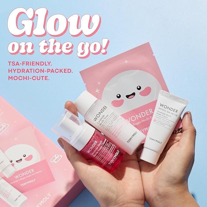 TONYMOLY Wonder Ceramide Mochi Essentials Set - Hyaluronic Acid & Cica