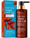 Gya Labs Daily Gloss Argan Oil - 3.4 Fl Oz - for Frizzy, Damaged & Color- Hair - Strengthening, Shine & Protection