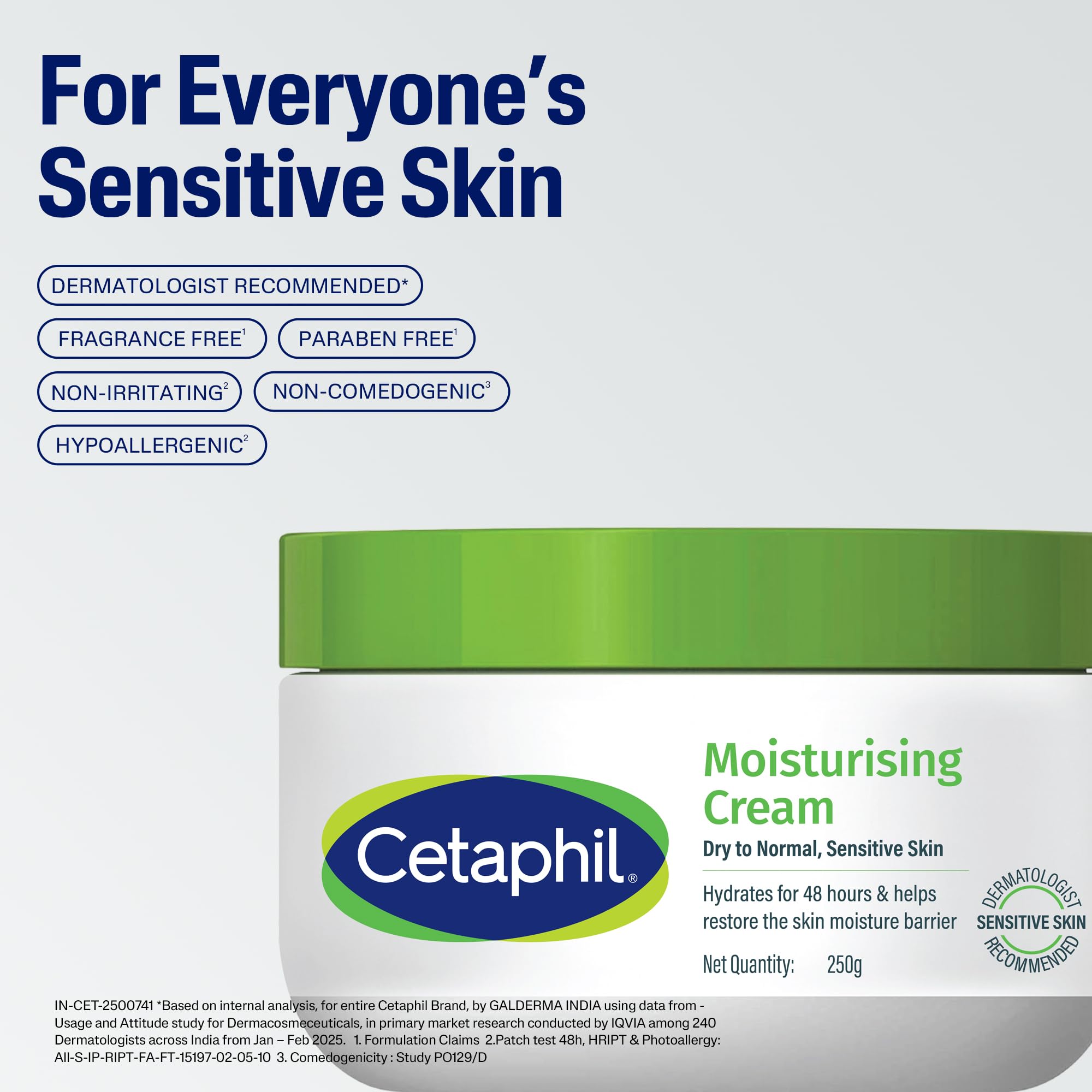 Cetaphil Moisturizing Cream, Face & Body, Sensitive Dry Skin, 8.8 oz