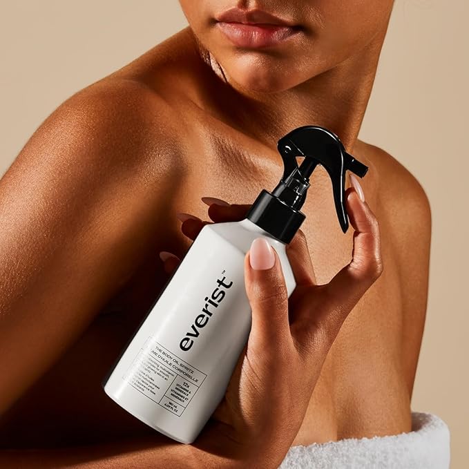 Everist Body Oil Spritz | Vitamin C & E Dry Body Oil Spray | 6.1oz