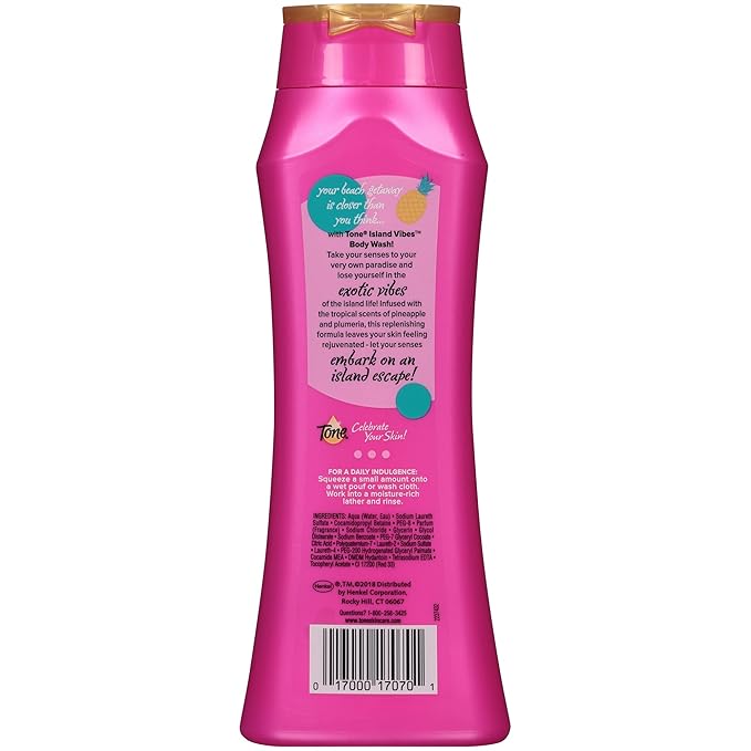 Tone Body Wash, Island Vibes, 16 Fl Oz, 6-Pack