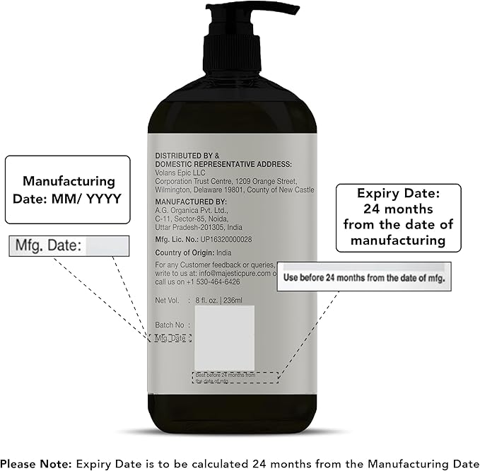 MAJESTIC PURE Lavender Massage Oil for Massage Therapy - Refreshing, and Relaxing - Natural Oils with Lavender Essential Oil - for All Skin Types - Men and Women Massage Lotion - 8 fl oz