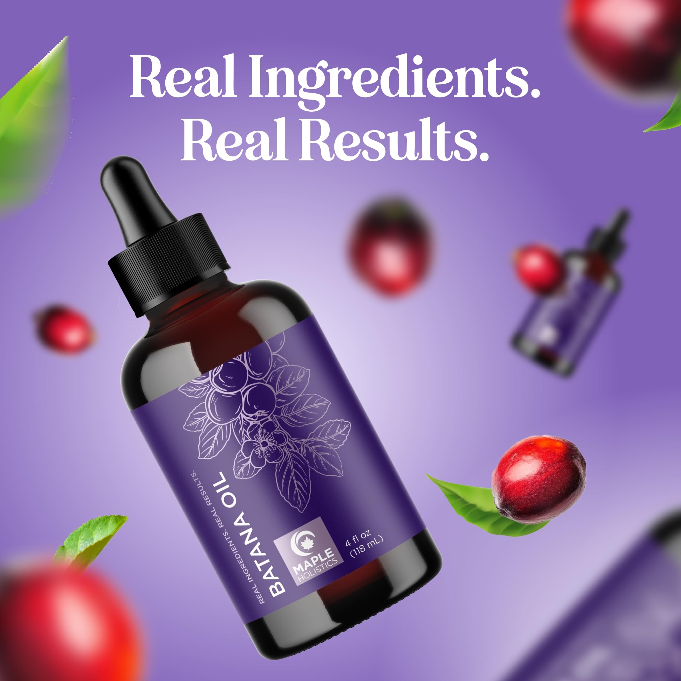 Pure Batana Oil for Hair Care - Cold Pressed 100% Batana Oil for Hair Skin & Nails - Moisturizes & Nourishes to Support Radiance - Vegan Non-GMO Hexane Free Dermatologist Tested (4 Fl Oz)
