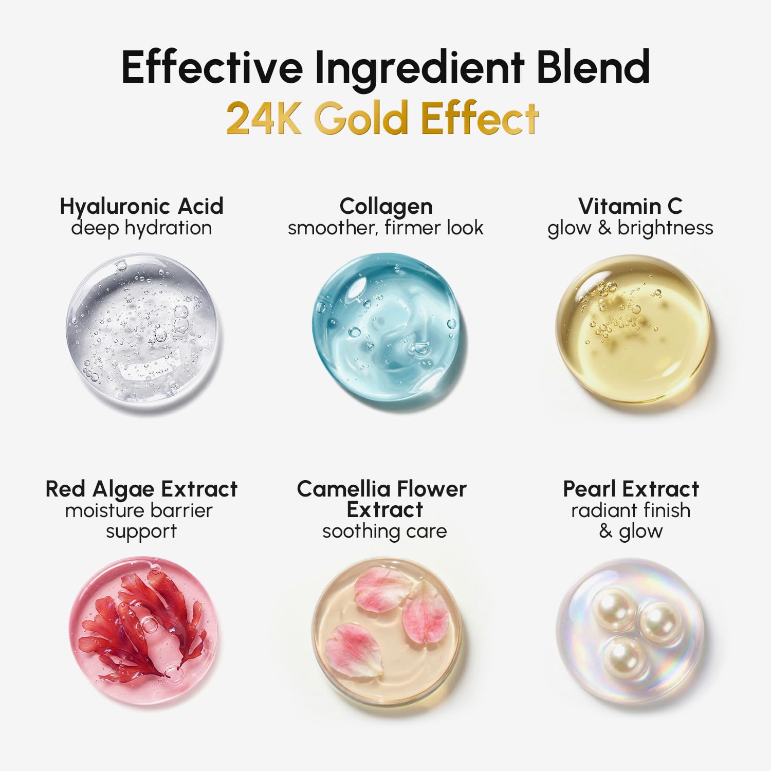 MAREE 24k Gold Glow Under Eye Gels for Dark Circles and Puffiness - Cooling Collagen & Hyaluronic Acid Skincare Gel Pads - Gold Eye Patches for Puffy Eyes and Dark Circles - Under Eye Masks