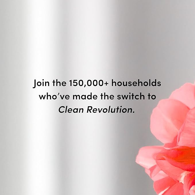 Clean Revolution Foaming Hand Soap Refill with Real Essential Oils, Moisturizing Sulfate-Free Hand Soap, Ready-to-Use Foam Soap Refill for Kitchen & Bathroom (Geranium Mint) 128 Fl Oz