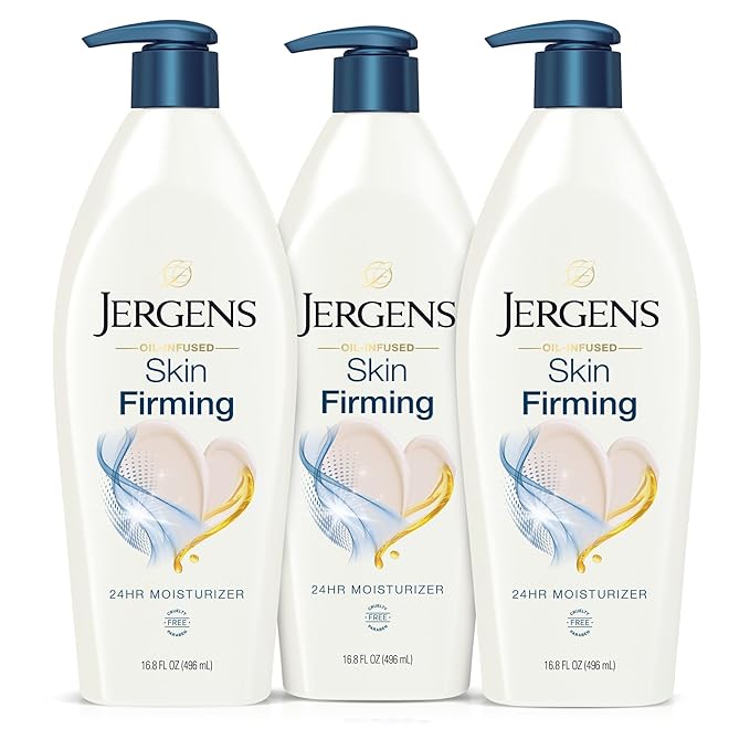 Jergens Skin Firming Body Lotion with Collagen & Elastin, 16.8 fl oz, 3pk