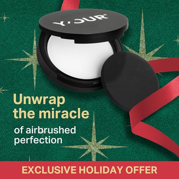 Y'OUR HD-Perfect Matte Pressed Powder | Soft Focus & No Flashback for All-Day Oil Control | Blurs Pores & Fine Lines | Talc-Free, Translucent for All Skin Tones, Easy Bake Powder