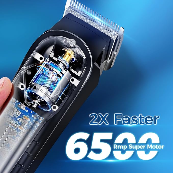 Chicclly Low Noise Hair Clippers for Men & Women with 10 Color Guide Combs