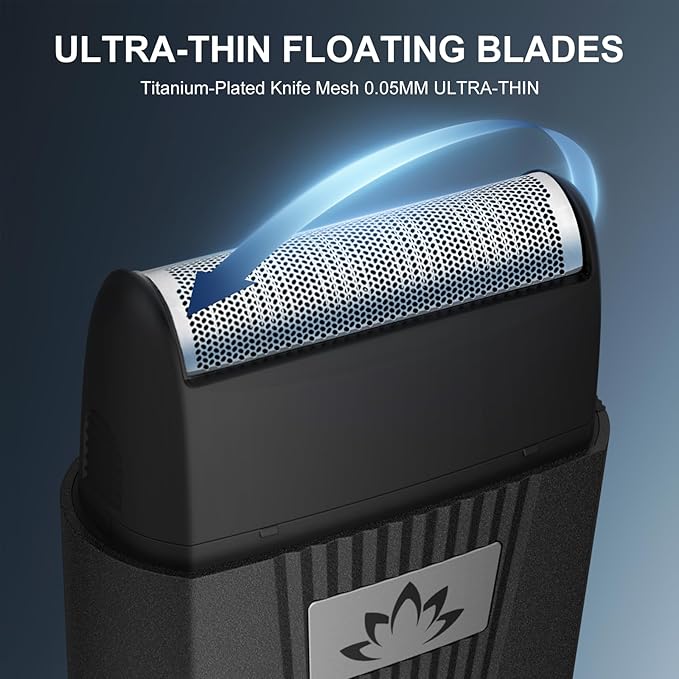 Dumite Foil Bald Shavers for Men, Powerful Motor Electric Razor, Head Shavers, Men's Foil Beard Trimmer, Cordless Rechargeable LED Displays