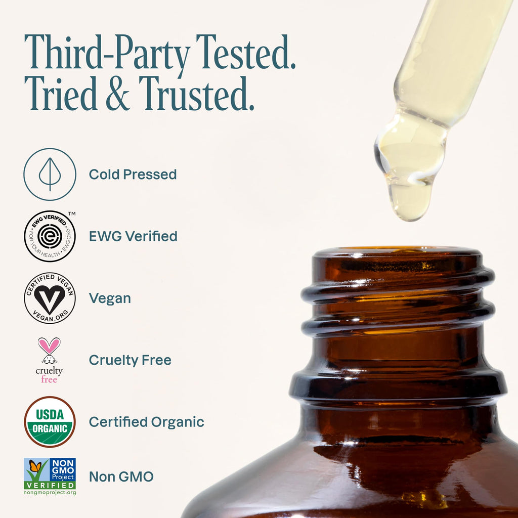 Cliganic Organic Argan Oil 16oz with Pump, 100% Pure | Bulk for Hair, Face & Skin (Packaging May Vary)