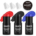 YBUETE Red Black Blue Face Body Paint Stick Set for Halloween Cosplay SFX