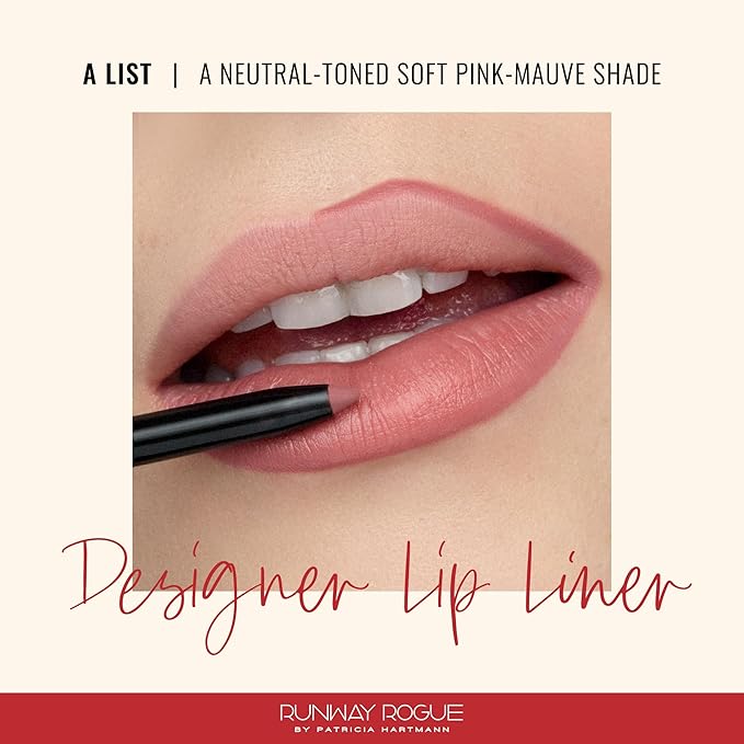 Runway Rogue Matte Lip Liner Pencil with Sharpener, ‘A List’