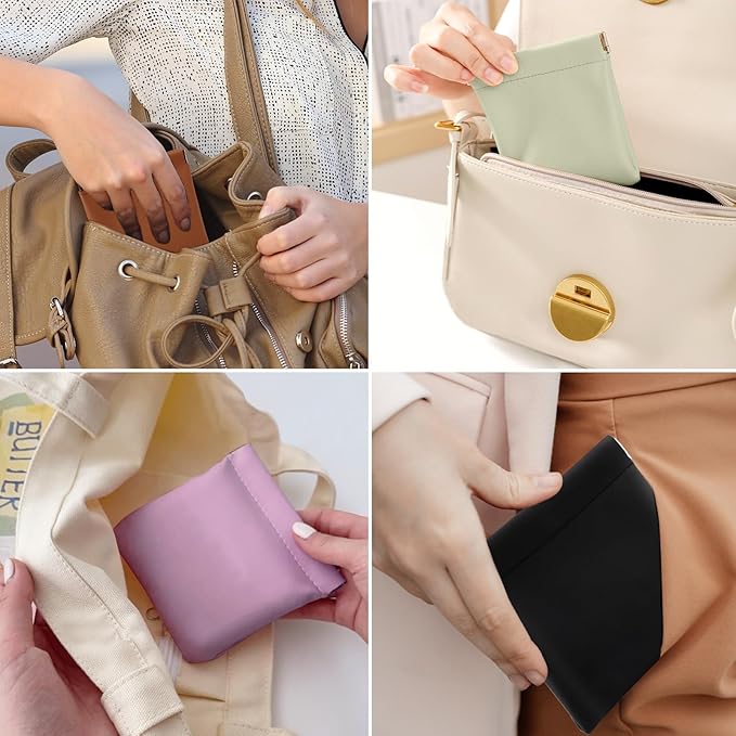 BUSOHA 6 PCS Small Makeup Bags for Purse - Coin Purse for Women