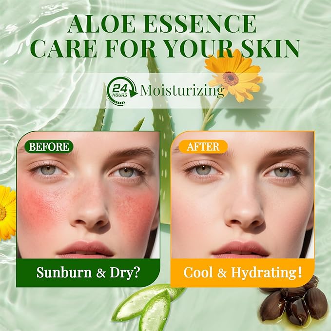 12 Pack Aloe Vera Face Masks Skincare, Sheet Aloe Hydrating Face Mask