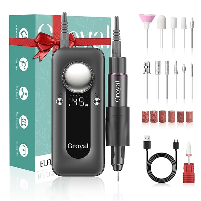 Cordless Electric Nail File Professional for Acrylic Gel Nails