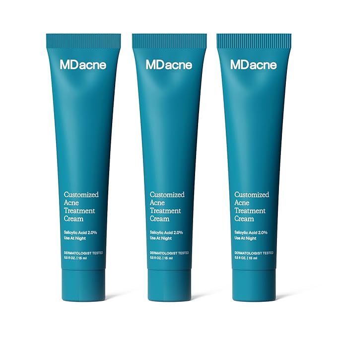 MDacne 2% Salicylic Acid Acne Treatment Cream, 3 Pack