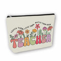 Teacher Appreciation Gifts Makeup Bag for Women & Girls, Teach Them Pouch