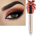 SAUBZEAN Orange Brown Eyeshadow Stick Makeup, Highlighter Matte Cream Eye Shadow Pencil, Waterproof Hypoallergenic Long Lasting Crayon, Glitter Primer Palette Shimmer Eyeliner Pen