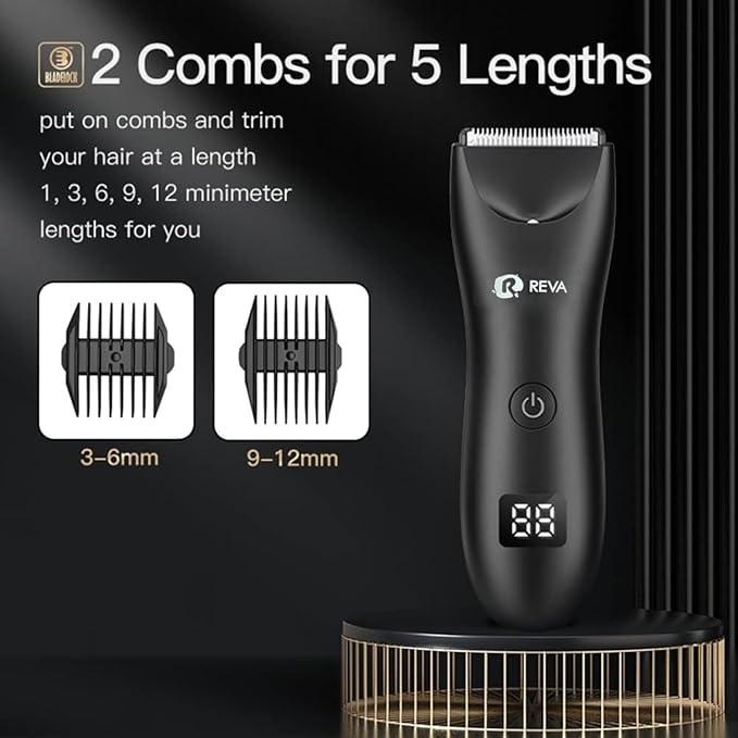 R REVA Multi Groomer All-in-One Hair Trimmer with Head Spotlight for Men & Women- Cordless Rechargeable Beard & Hair Clipper, Waterproof, Ceramic Blades, Low Noise and Fast Charging
