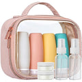 PACKISM TSA Approved Toiletry Bag with Bottles - 3.4 oz Silicone Container