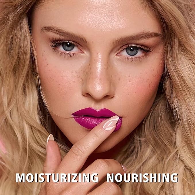 MAKI YIKA Moisture Purple Lipstick for Women Hydrate Tinted Lip Balm
