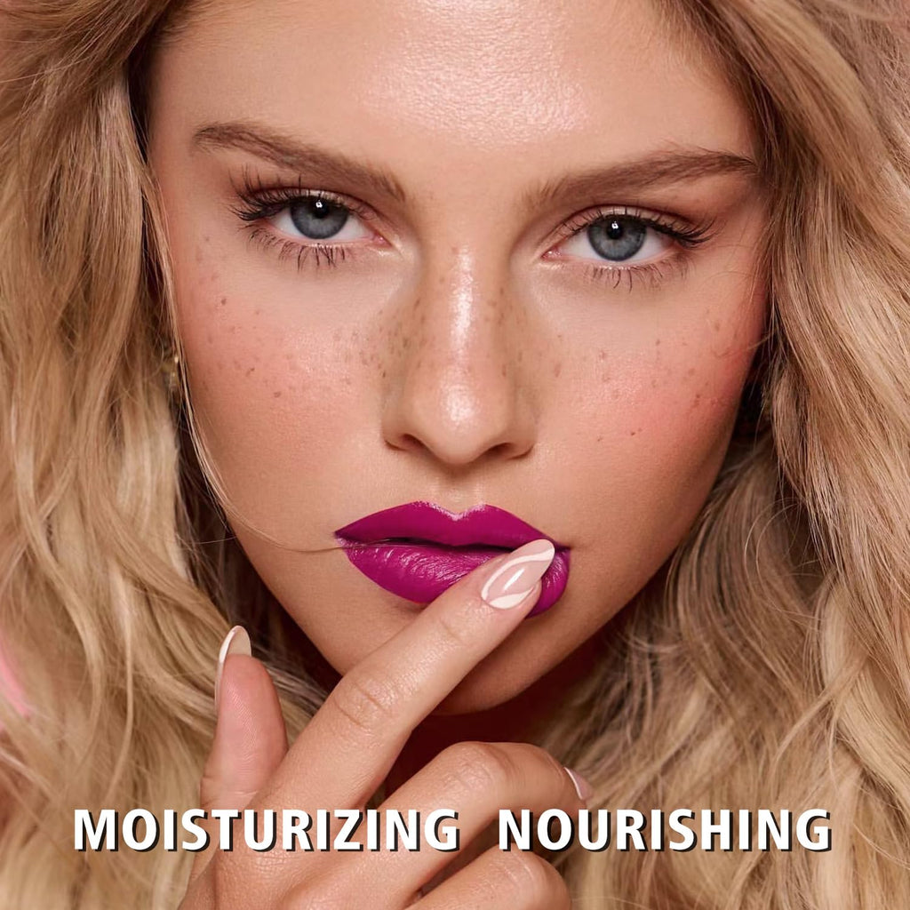 MAKI YIKA Moisture Purple Lipstick for Women Hydrate Tinted Lip Balm