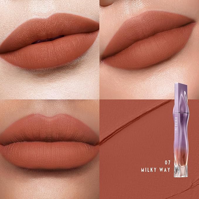 TIMEPHORIA Nebula Velvet Lip Cream, Soft Blur Matte Lip Tint 07 Milky Way