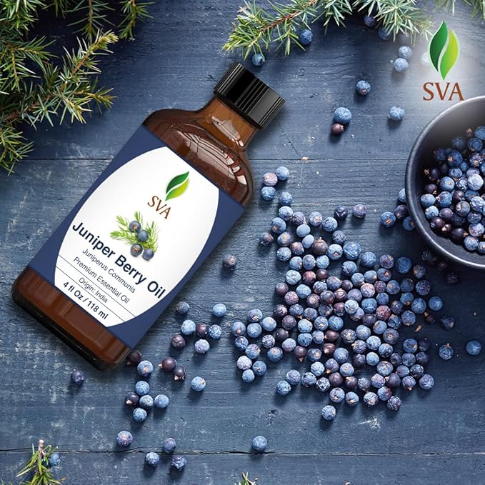 SVA Juniper Berry Essential Oil with Dropper, 4 Fl Oz (118 ml)