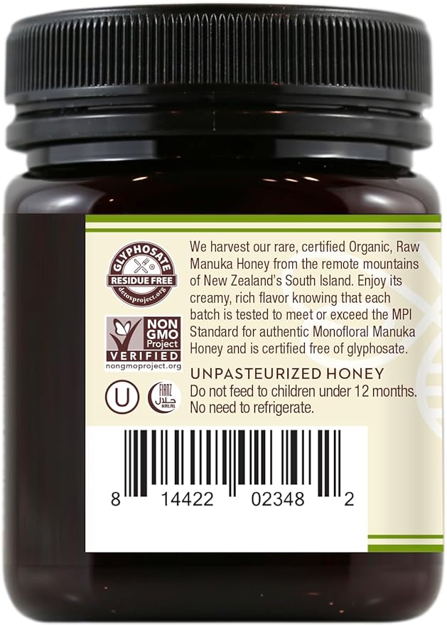 Wedderspoon Organic Raw Manuka Honey MGO 150+, 8.8 oz, Non-GMO
