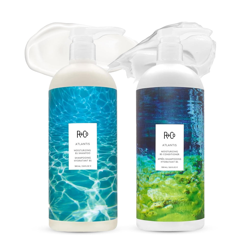 R+Co Atlantis Moisturizing B5 Shampoo and Conditioner Set, 33.8 oz (2 Pack)