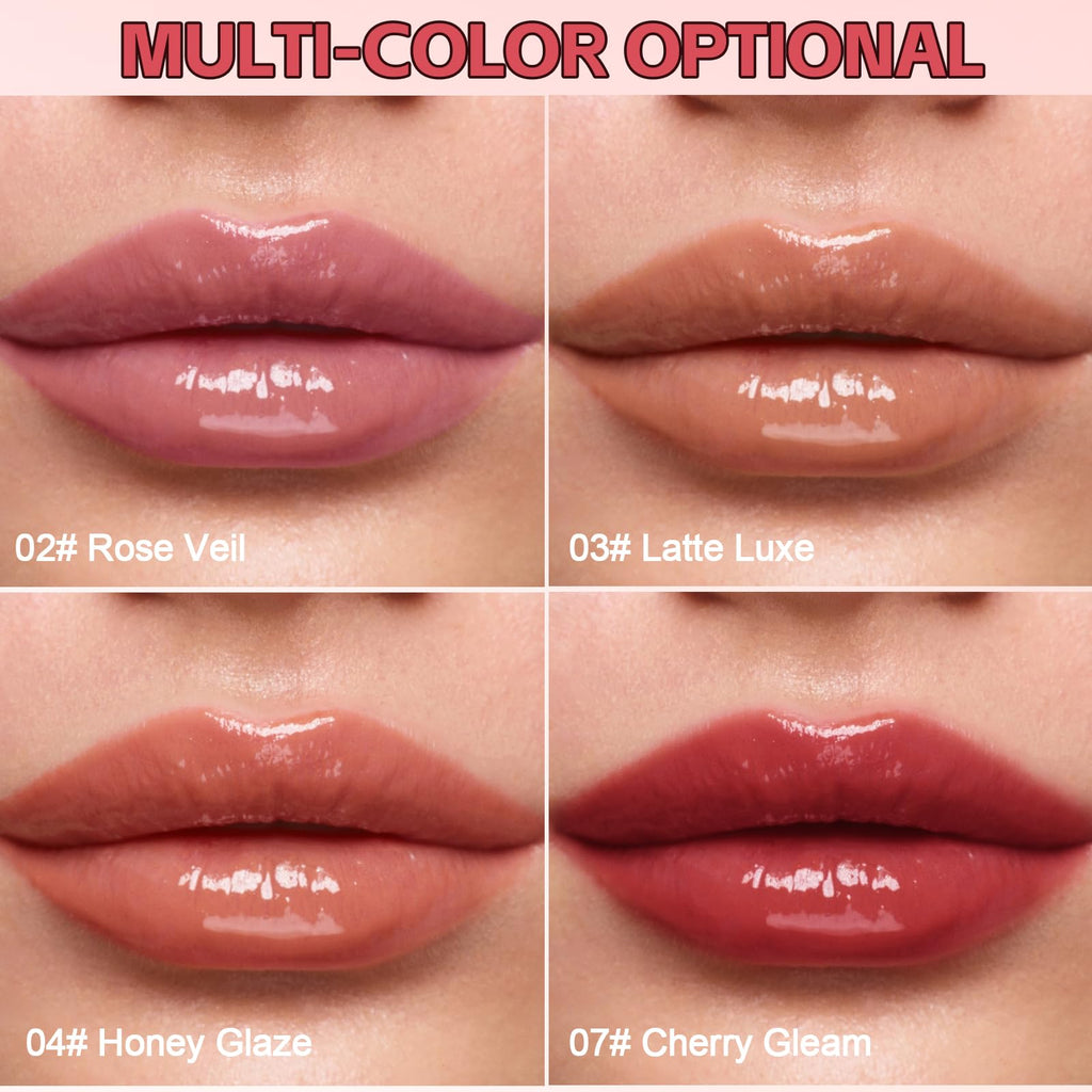 AFGHOUZ 3D Voluming Lip Gloss Long Lasting Moisturizing Lip Gloss for Women Shine and Glowy Finish Lip Makeup