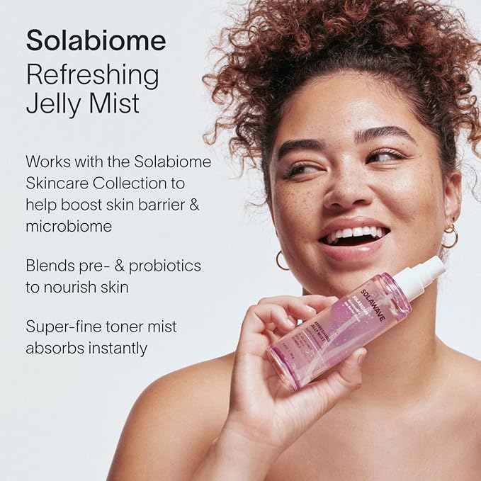 Solawave Refreshing Jelly Mist Toner - Gotu Kola & Pro Vitamin B5, 3.4oz
