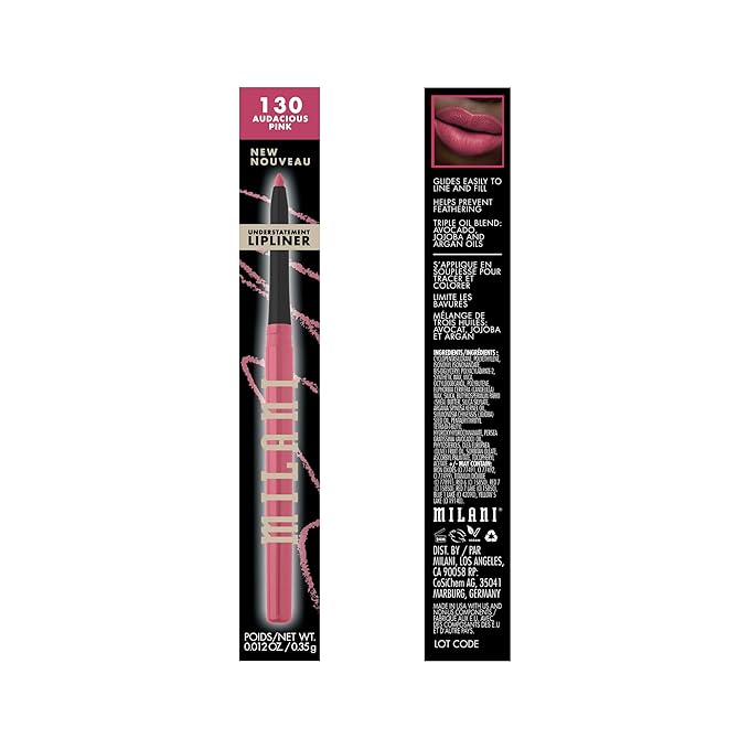 Milani Understatement Lipliner Pencil - Highly Pigmented Retractable Soft Lip Liner Pencil, Easy to Use Lip Makeup - lip liner